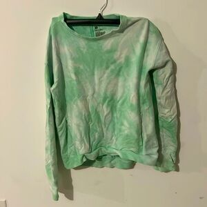 Blue tie dye all in motion sweatshirt